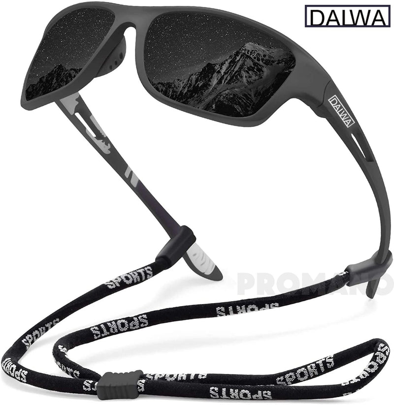 Óculos de Sol Daiwa Eyewear | Polarizado UV 400 Óculos polarizado Pesca & Ação Preto 