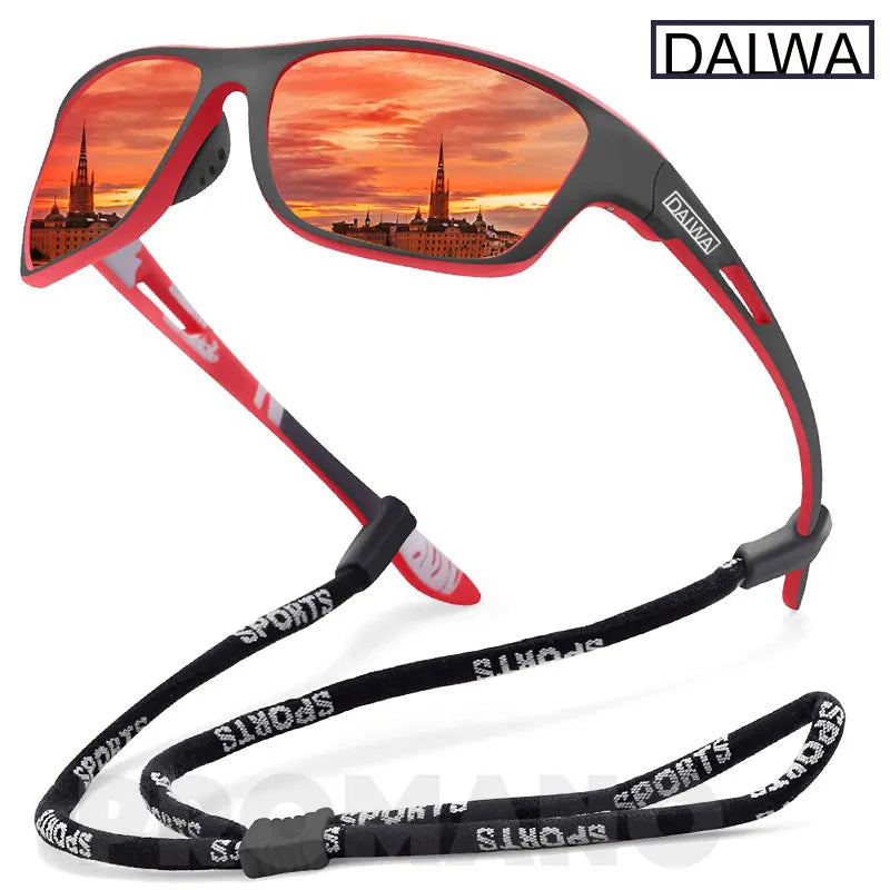 Óculos de Sol Daiwa Eyewear | Polarizado UV 400 Óculos polarizado Pesca & Ação Vermelho 